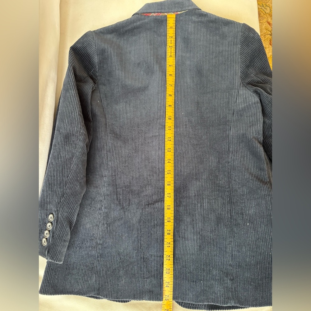 Boys Size M Navy Corduroy Sportcoat - Picture 9 of 10